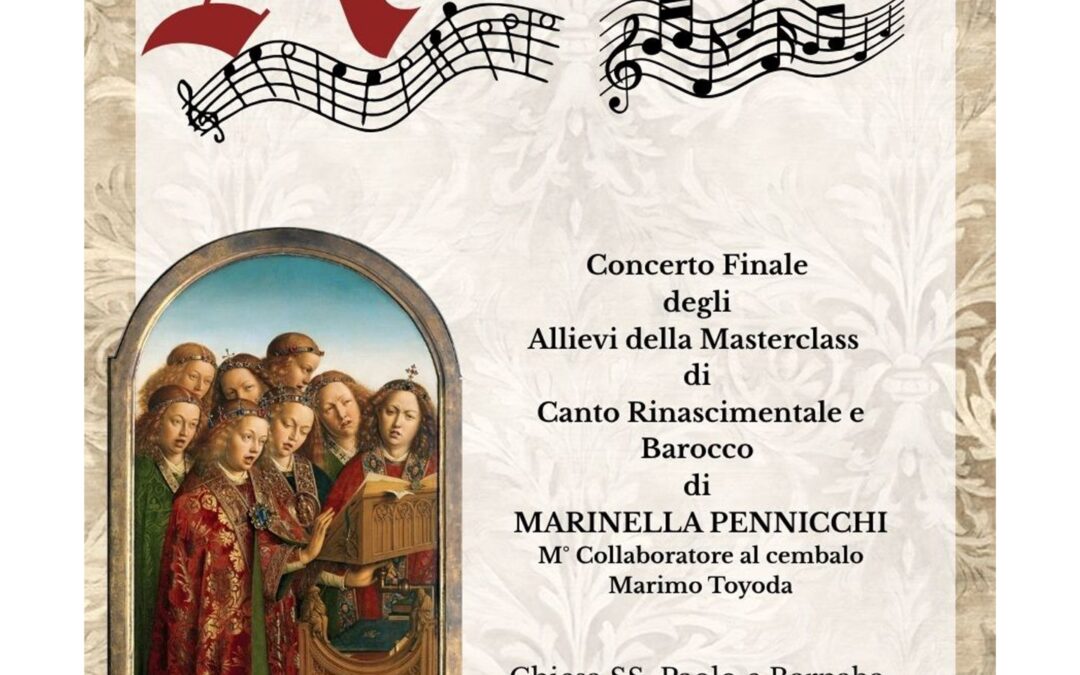 concerto finale allievi masterclass canto rinascimentale